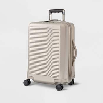 Signature Hardside Large Checked Spinner Suitcase Matte Atmosphere - Open  Story™ : Target
