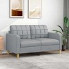 vidaXL Sofa Upholstered Accent Sofa Chair Couch Living Room Seating Fabric - 2 of 4