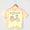 Simply Sage Market Spring Vibes Bicycle Boxy Crop Top - 2 of 4