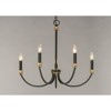 Maxim Lighting Charlton 5 - Light Chandelier in  Black/Antique Brass - 2 of 3