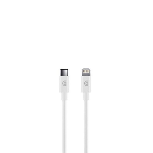 Monoprice Essential Apple MFi Certified Lightning to USB-C Charging Cable -  6ft, White 