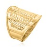 Ross-Simons Italian 14kt Yellow Gold Wide Diamond-Cut Ring - 3 of 4