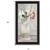 HomeRoots Cottage Peach Rose Black Framed Print Wall Art - 3 of 4