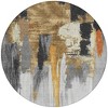 Black And Gold Abstract Washable Indoor Outdoor Area Rug - 4 of 4