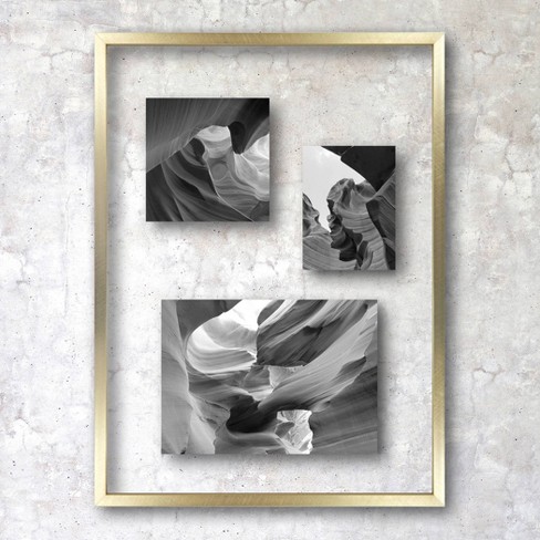 Gallery Brass Picture Frames with White Mats