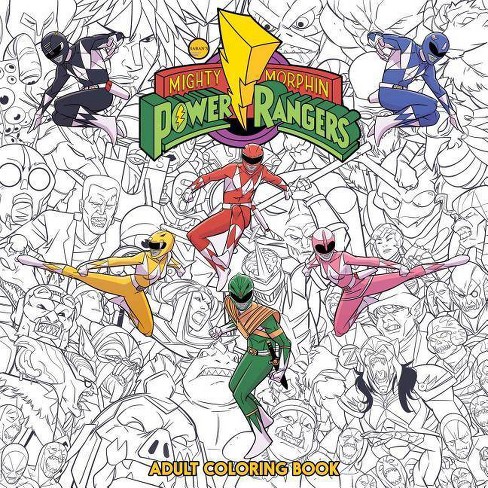 Mighty Morphin Power Rangers Adult Coloring Book - (Paperback) : Target