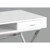 PAGED Simple Modern Computer Desk, 47" L Home Office Desk with 2 Drawers and One Open Shelf for Office, Study - 2 of 4