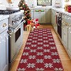 Christmas 2'x3' Entryway Rug Machine Washable Rugs Indoor Door Mat Front Door Rug Snowflake - 2 of 4