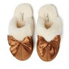 Fireside by Dearfoams Women's Sydney Genuine Shearling Scuff with Bow - 4 of 4