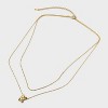 14K Gold Dipped Initial Bubble Multi-Strand Pendant Necklace - A New Day™ Gold - 3 of 4