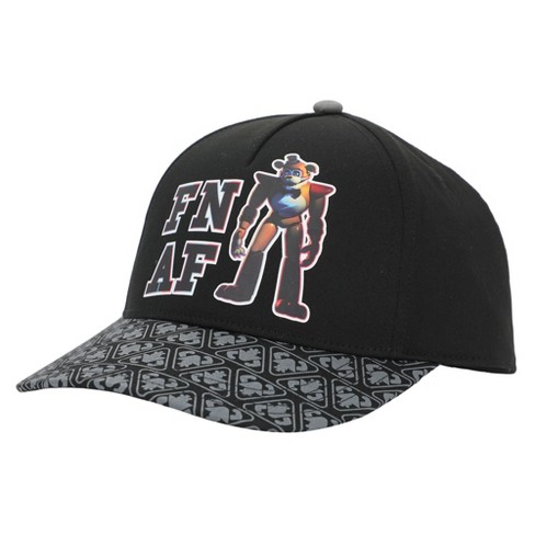 Five Nights At Freddy's Aop Brim Black Baseball Cap : Target