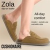 CUSHIONAIRE Zola Women’s Penny Clog Mule – Suede Slip-On with Memory Foam, Cork Footbed & Flexible Outsole - 2 of 4