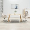 vidaXL Swivel Dining Chairs, 2 Pcs, Cream Fabric - 2 of 4