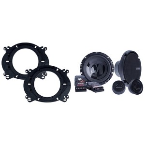 Memphis Audio PRX60C Power Reference Series 6.5" Oversize Component Speakers With 1" Tweeters - Pair with OEMBKT60 Vehicle Specific 6 1/2" Speaker ... - 1 of 4