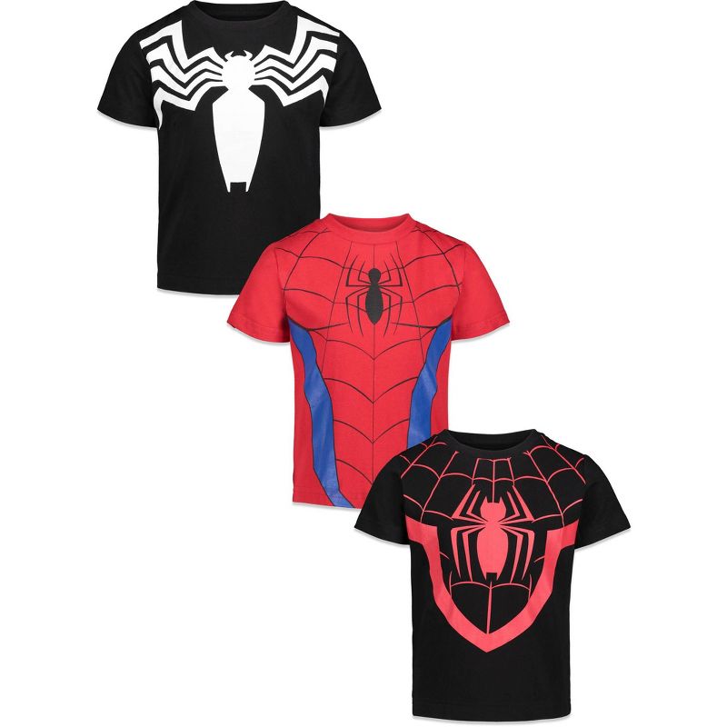 Marvel Spider-Man 3 Pack T-Shirts Little Kid to Big Kid, 1 of 10