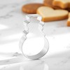 Unique Bargains Pastry Cutter Christmas Hat-Shaped Dishwasher Safe Stainless Steel Silver Tone 1Pcs - 2 of 4