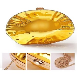 Women's Purse with Removable Chain, Acrylic Shell Shape Evening Bag for Wedding, Party, Prom, Cocktail, Date Night - 1 of 4