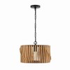 Capital Lighting Archer 1 - Light Semi-Flush Mount in  Light Wood/Matte Black - 4 of 4
