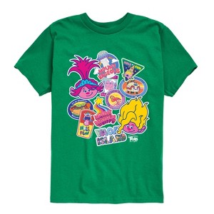 Boys' - Trolls - Road Trip Stickers Viva and Poppy Short Sleeve Graphic T-Shirt - 1 of 4