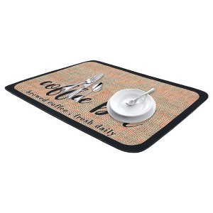 REGALWOVEN Large Diatomaceous Coffee Bar Mat, Quick Dry Dish Drying Mats for Kitchen Counter - 1 of 4