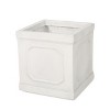 Maggift Planters Interesting Concrete Flower Pot, Outdoor Home Garden Decor, Decorative Plant Pots, Balcony, White 14.5"*14.25"*14.25" - 3 of 4
