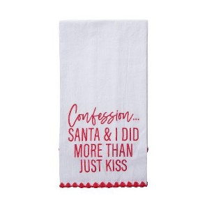 Totalee Gift Santa And I Did More Tea Towel - 1 of 1