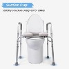 Nasitip Raised Toilet Seat with Handles - Adjustable Height (19.6"-22.6"), 350LB Capacity, Padded Seat for Elderly & Disabled - 4 of 4