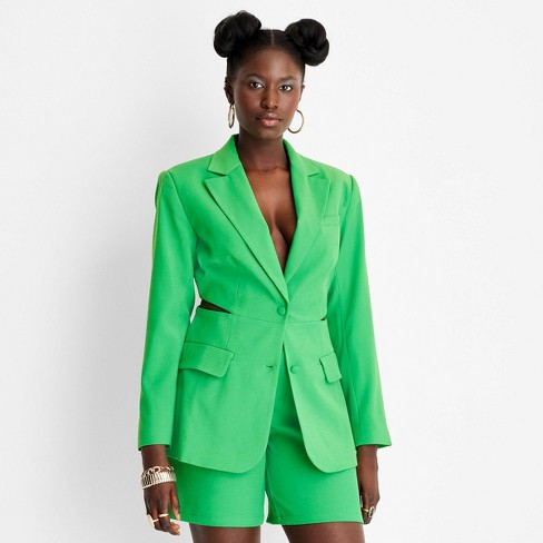 Voorgevoel Bourgeon Slechte factor Women's Cut Out Blazer - Future Collective™ With Alani Noelle Green Xxs :  Target