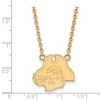 Black Bow Jewelry 14k Yellow Gold Plated Sterling Silver East Carolina Pirates NCAA Necklace 18 Inch - 2 of 4