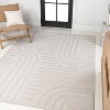 JONATHAN Y Anders High-Low MidCentury Modern Arch Stripe Two-Tone Indoor/Outdoor Area Rug - 3 of 4