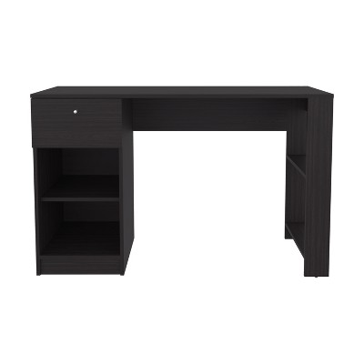 Vynxaria 47" One Drawer Desk with Four Shelves - Perfect for Home Office & Gaming