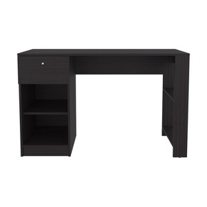 Vynxaria 47" One Drawer Desk with Four Shelves - Perfect for Home Office & Gaming - 1 of 4