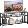Jojoka TV Stand for Television, Entertainment Center with 3-Tier Open Storage Shelves - 3 of 4