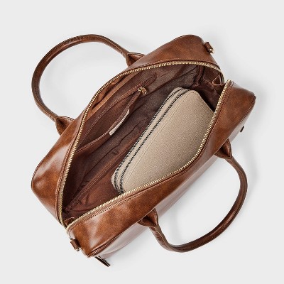 Universal Thread Sport Cord Medium Satchel HandBag - Universal Thread™ Brown — фото 4