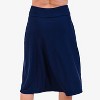 Calypsa Women's Below The Knee Swim Skirt With Capri Leggings - 3 of 4