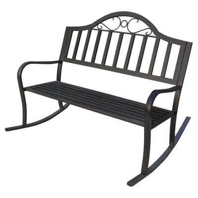 black metal bench target