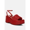 Swifties Rhinestone Embellished Lace-Up Sandals Women - 3 of 4