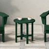WestinTrends All-Weather Outdoor Patio Round Poly Adirondack Side Table - 2 of 4