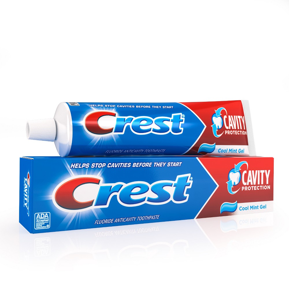 Photos - Toothpaste / Mouthwash Crest Cavity Protection Toothpaste Gel, Cool Mint - 8.2 oz 