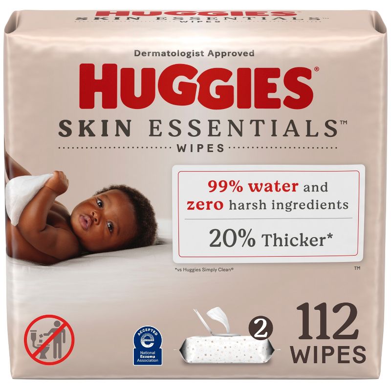 Huggies Skin Essentials Baby Wipes, 1 of 9
