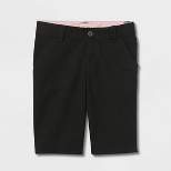 Girls' Uniform Chino Shorts - Cat & Jack™ Black