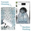 Area Rug Large Washable Rugs for Living Room, Non Slip Low Pile Aesthetic Carpet, Throw Rugs for Bedroom Dining Room Office - 2 of 4
