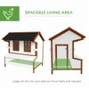 Akoasm 47 Inch Portable Wooden Chicken Coop & Rabbit House With Nesting Box And Handles - 4 of 4