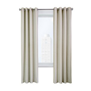 Thermaplus Ventura Blackout UV Protection Grommet Curtain Panel Pair for Windows Each 52" x 95" Natural - 1 of 4