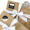 Big Dot of Happiness Adult Happy Birthday - Gold - Assorted Birthday Party Gift Tag Labels - To and From Stickers - 12 Sheets - 120 Stickers - 2 of 4