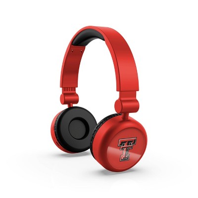 NCAA Texas Tech Red Raiders Bluetooth Wireless Over-Ear Headphones