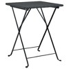 vidaXL Folding Bistro Table Black 21.7 - 2 of 4