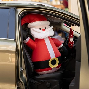 Zone Tech Christmas Blow-Up Decor for Cars - 12V Car Blower Plug LED Lights Decoration Outdoor Inflatables for Automotive Christmas Decor - 1 of 4
