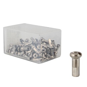 Dt Swiss DT Swiss Spoke Nipples Standard 2.34 (13G) 12mm Silver - 1 of 1
