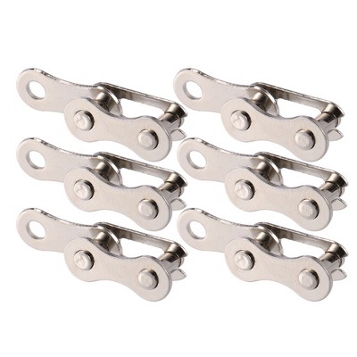 Unique Bargains Bike Single Speed Chain Master Link Connectors Silver Tone 6 Pairs Target